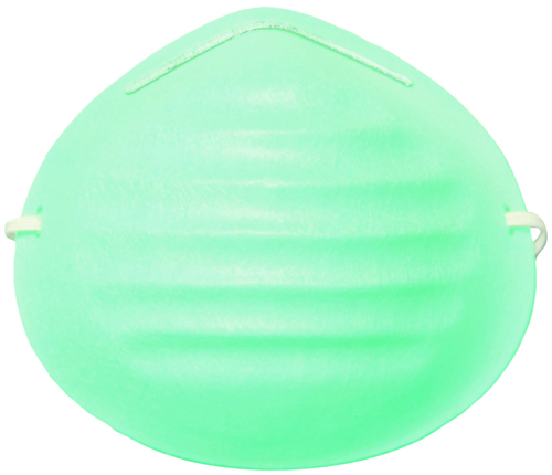 MSA 10028560 Non-Toxic Dust Mask, One-Size Mask, Green