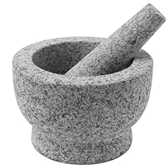 MORTAR&PESTLE SET GRANITE