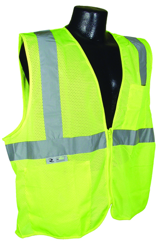 RADWEAR SV2ZGM-XL Economical Safety Vest, Unisex XL - Green/Silver