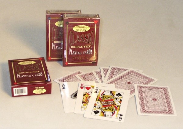 Bridge Size Playing Cards - Red