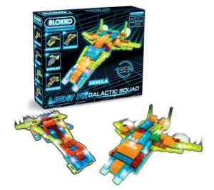 12-in-1 LED Lights 120-Piece Galactic Spaceships Toy Brick Set