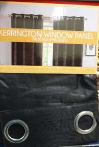 KERRINGTON CURTAIN PNL BLK 55X90