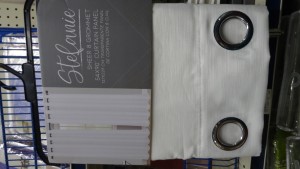 STEFANIE SOLID CURTAIN WHT 54X90