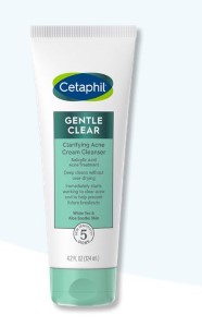 CETAPHIL Gentle Clear Clarifying Acne Cream Cleanser 4.2OZ