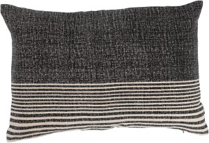 Cotton BLK Stripe Textur Pillow