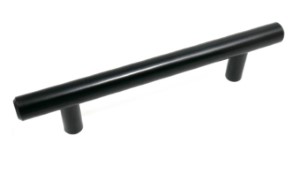 Laurey 87120 Steel T-Bar Pull - Matte Black, 96mm