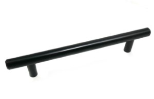 Laurey 87320 Steel T-Bar Pull Matte Black, 128mm