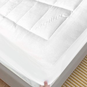 SUPREME LIVING TWIN BAMBOO QUILTED MATTRESS PAD