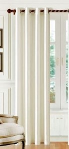 SUPREME LIVING 1PC FAUX SILK WINDOW CURTAIN | IVORY