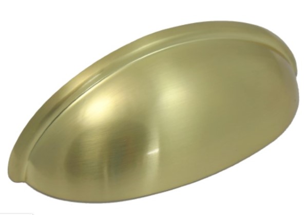 Laurey 52404 Cup Pull Satin Brass, 3"