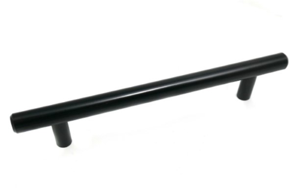 Laurey 87320 Steel T-Bar Pull Matte Black, 128mm