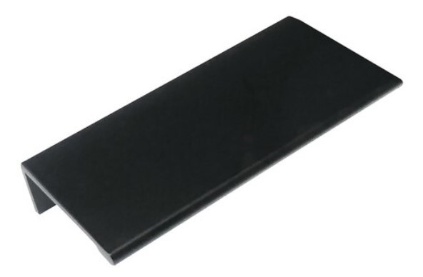 Laurey Edge Pull - Matte Black Finish, 4"