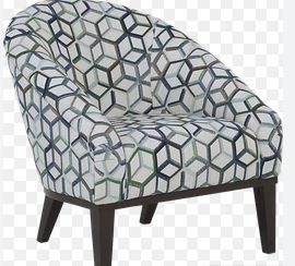 CUBISM EMERALD ACCENT CHAIR