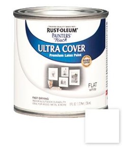 Rust-Oleum Ultra Cover Multi-Purpose Gloss Brush-On Paint Flat White