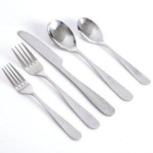 HAMMERED 46PC FLATWARE SET