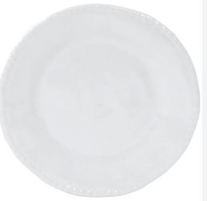 White Rope Salad Plate Wht 8""