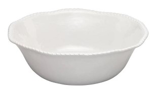 WHIT ROPE RND SALAD BOWL WHT 8""