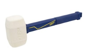 QEP 16oz. Pro Rubber Floor Mallet with 11.5 in. Plastic Handle