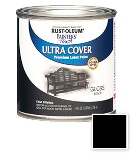 Rust-Oleum Gloss Ultra Cover Multi-Purpose Gloss Brush-On Paint  Black