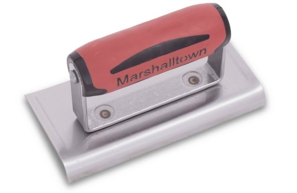 Marshalltown 136D 6in. x 3in. Edger-Curved Ends-3/8R, 1/2L DuraSoft Handle  