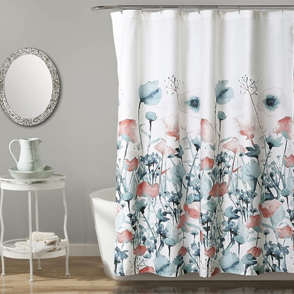 BEAUTY FLORAL SHOWER CURTAIN-Ill