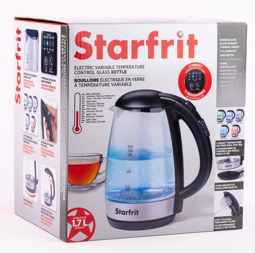 STARFRIT GLASS KETTLE 1.7L