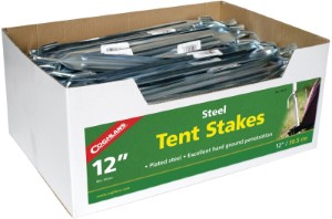 COGHLAN'S 9813 Tent Stake Steel 12 in L, 1/4 in W