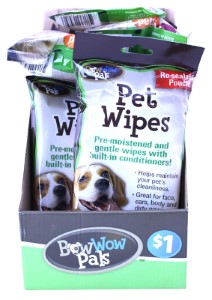 BOW WOW PALS PET WIPES 24PK