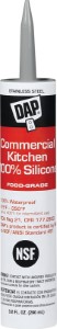 Dap 08660 Stainless Steel Commercial Kitchen 100% Silicone Sealant, 9.8oz