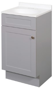 VANITY COMBO SHAKER GRAY 18IN