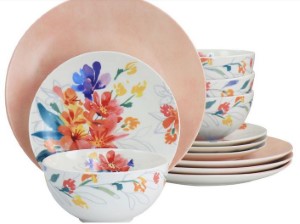 GOJI BLOSSOM DINNERWARE SET 12PC