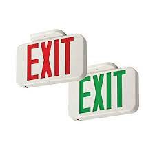 EXIT SIGN LED SWITCHABL RED/GRN