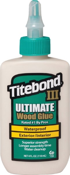 Titebond III 1412 Wood Glue Brown, 4 oz