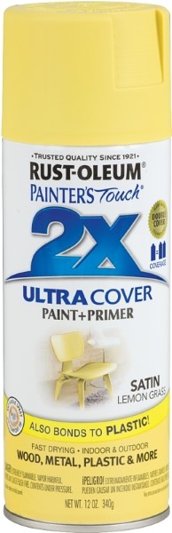 RUST-OLEUM Painter's Touch 2x Ultra Cover 12 Oz. Satin Paint + Primer Spray