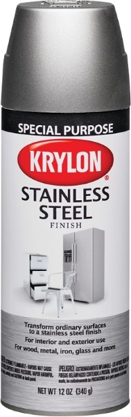 Krylon 2400 Special Purpose Stainless Steel Finish Spray Paint, 11oz