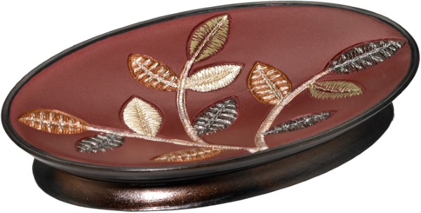 AUBURY SOAP DISH-BURGUNDY