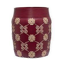 ELEGANT ROSE WASTE BASKET-BUR