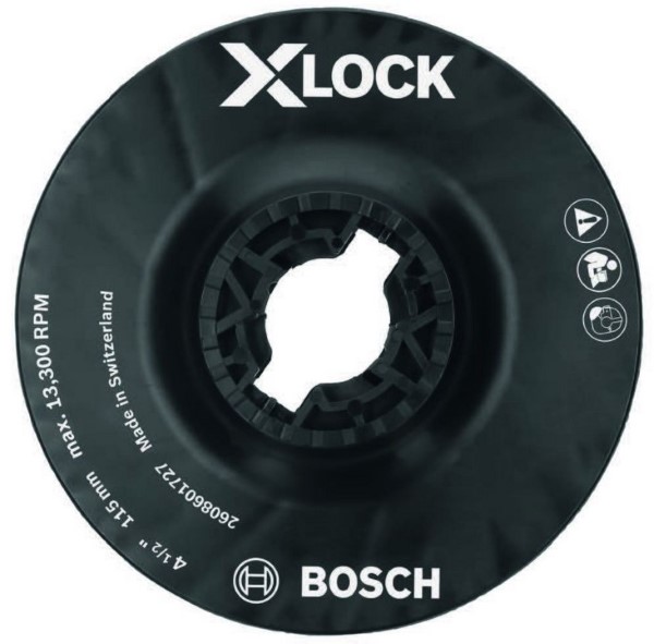 Bosch MGX0450 X-Lock Backing Pad 4-1/2" Medium Hardness