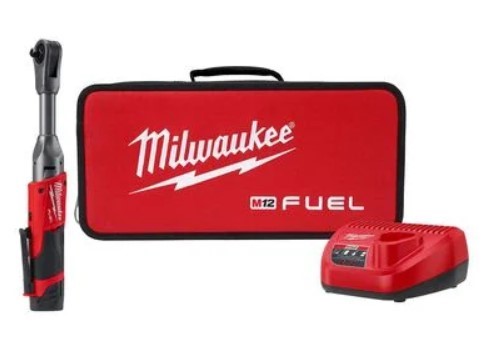 Milwaukee M12 FUEL 3/8 in. Extended Reach Ratchet 1 Battery Kit