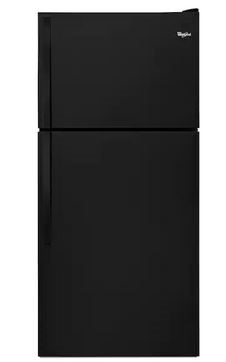 Whirpool 18 cu. ft. Wide Top Freezer Refrigerator | Black
