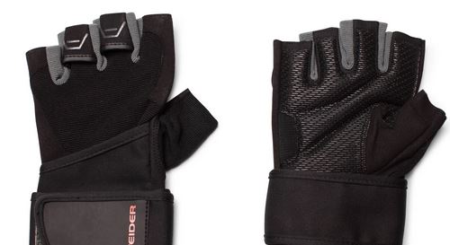 Weider Pro Wrist Wrap Training Gloves, Medium