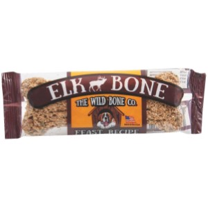 THE WILD BONE COMPANY Elk Bone Feast Dog Treat, 1 Oz.