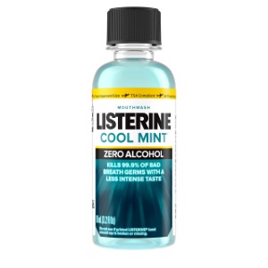 Listerine Zero Alcohol Mouthwash | Cool Mint Flavor | 3.2 fl.