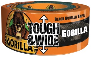 Gorilla 6003001 Tough and Wide Duct Tape, 30 yd L, 3 in W, Polymer Adhesive,