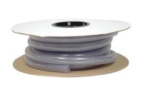 Braided PVC Vinyl Tubing 1-3/8 In. X 1 In. X 50 Ft., Clear