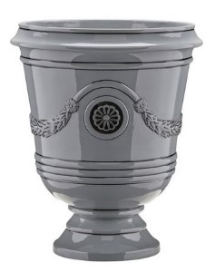 Southern Patio CMX-091851 Urn Porter Planter Ceramic, Neutral Gray 18in