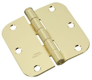 National Hardware N830-322 Door Hinges 3-1/2 Inch, Polished Brass