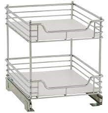 11.5 in. Standard Extended Organizer in Chrome with White Liner