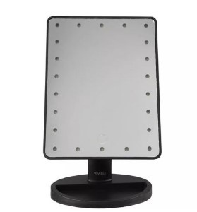 LED Lighted Vanity Mirror Black