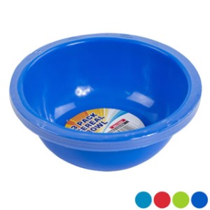 PLASTIC BOWL 3PK ASST